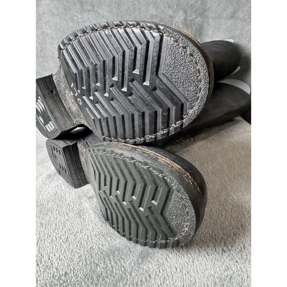 Frye Veronica Back Zip Tall Black Leather Moto Engineer Boots 77551 Women’s 5.5B - Picture 12 of 12